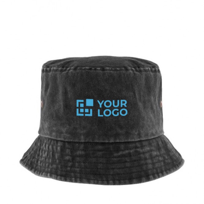 Gorro casual estilo bob de algodón con efecto lavado 260 g/m2