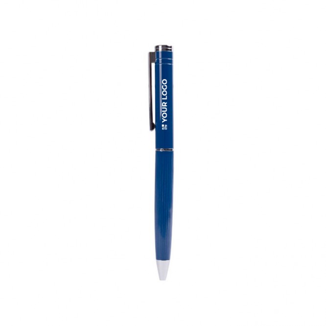 Bolígrafo elegante de mecanismo giratorio con tinta azul Bolígrafo elegante de mecanismo giratorio con tinta azul