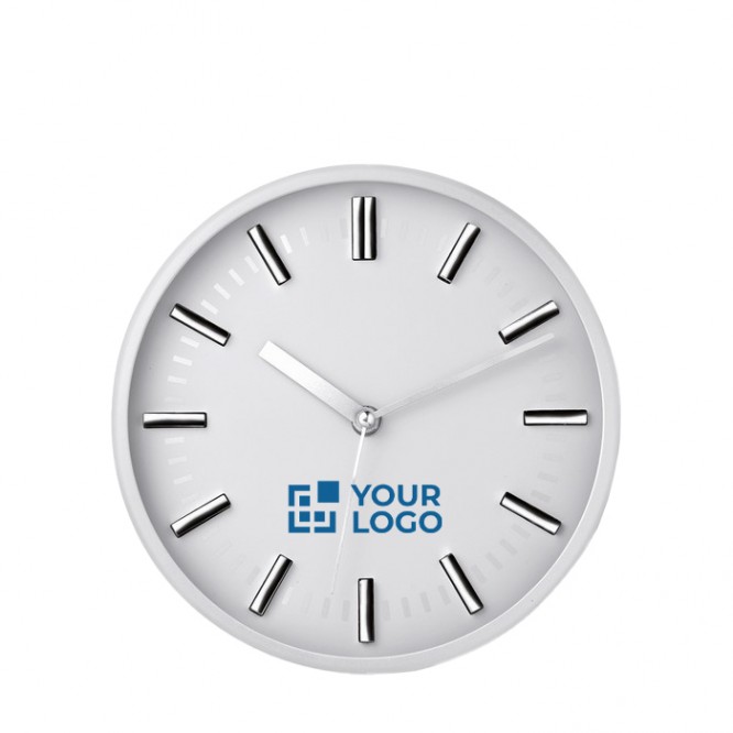 Reloj de pared para publicidad color Blanco