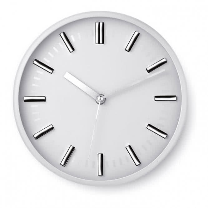Reloj de pared para publicidad color Blanco