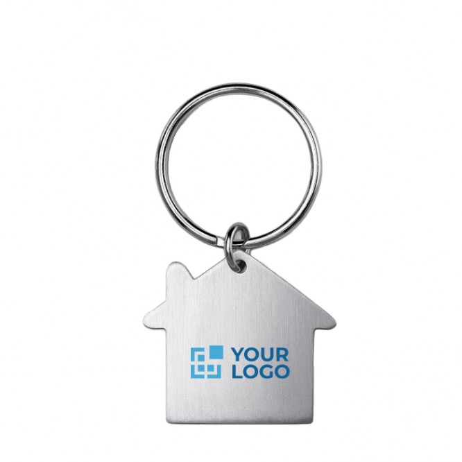 Llavero personalizado barato con casa vista principal