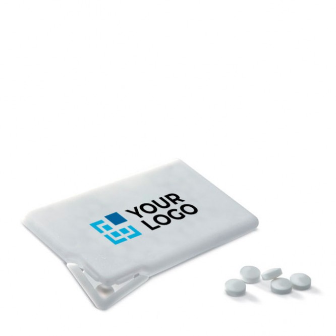 Caramelos personalizados para publicidad color Blanco