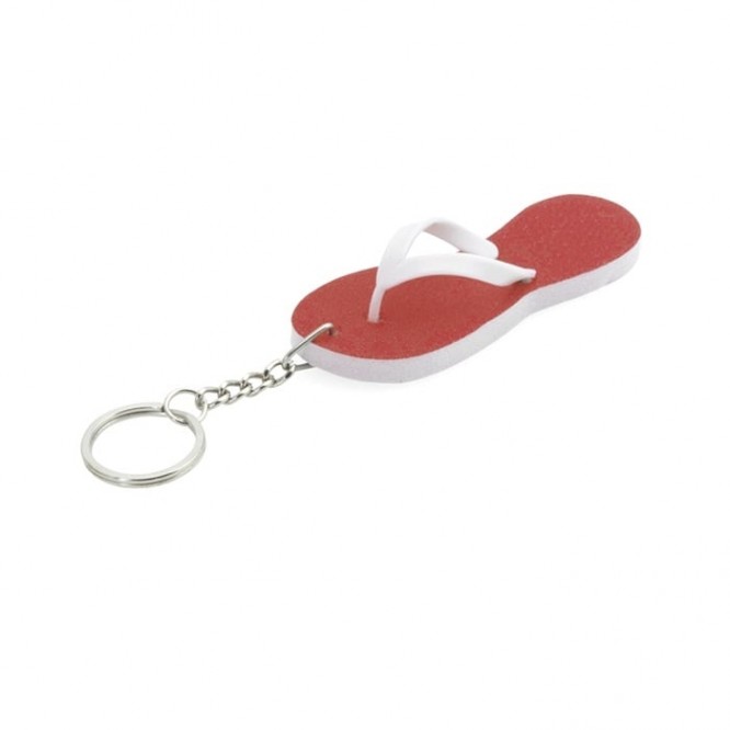 llaveros sandalias menorca personalizados rojo