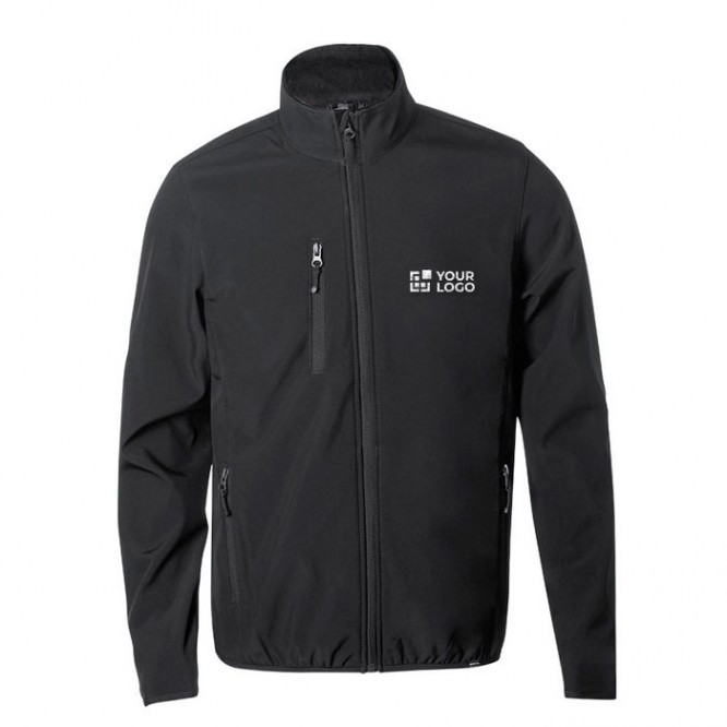 Chaqueta impermeable reciclada 300 g/m2 color negro