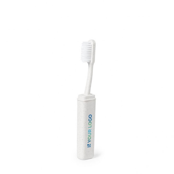 Cepillo de dientes de caña de trigo plegable especial para viajes