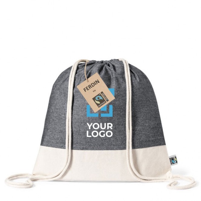 Mochila de cuerdas de algodón 140 g/m2