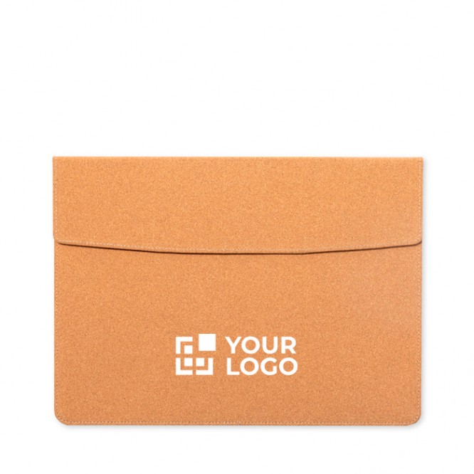 Funda para el portátil hecha de corcho con el interior acolchado 14