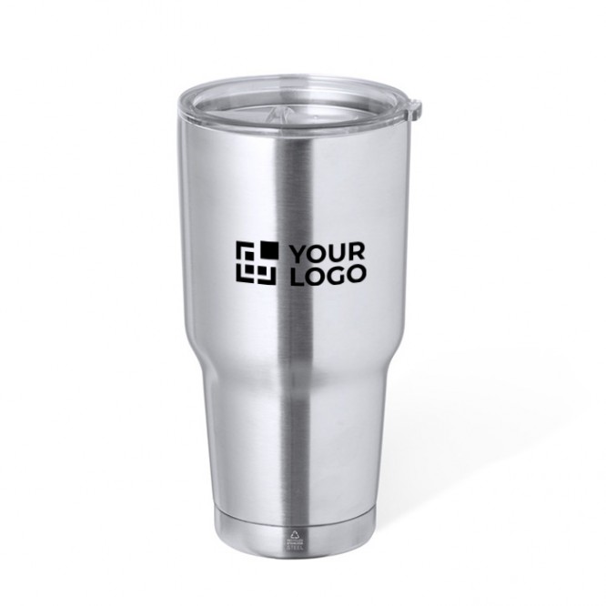 Vaso de acero inoxidable de doble pared con dosificador 800ml