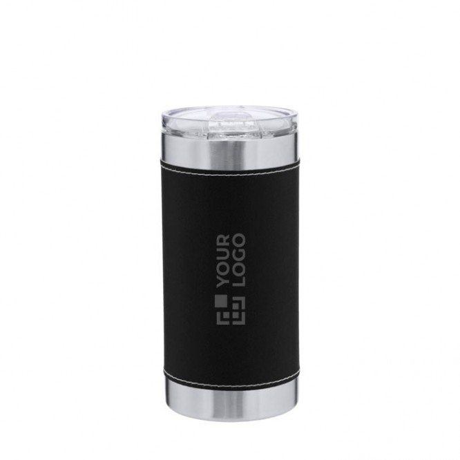 Vaso térmico de acero inoxidable con banda de PU a color 530ml