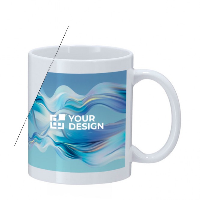 Taza blanca de cerámica de calidad AAA para sublimar 350ml