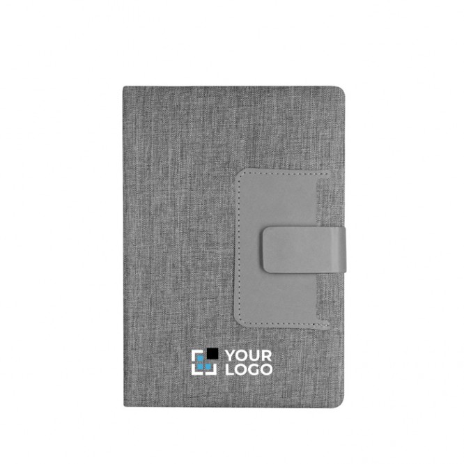 Libreta de RPET con bolsillo para tarjetas A5 hojas a rayas