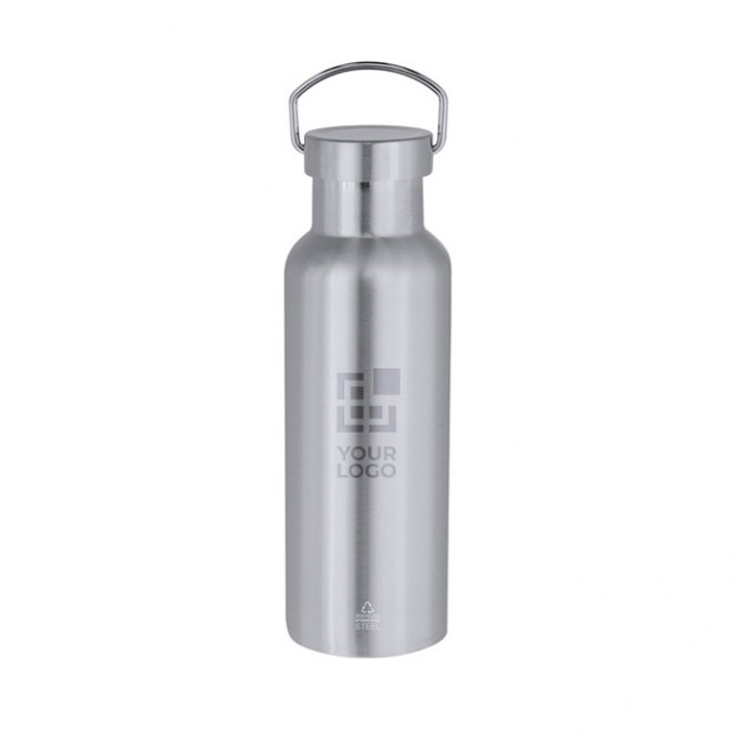 Botella térmica de acero inoxidable con asa de transporte 500ml Botella térmica de acero inoxidable con asa de transporte 500ml