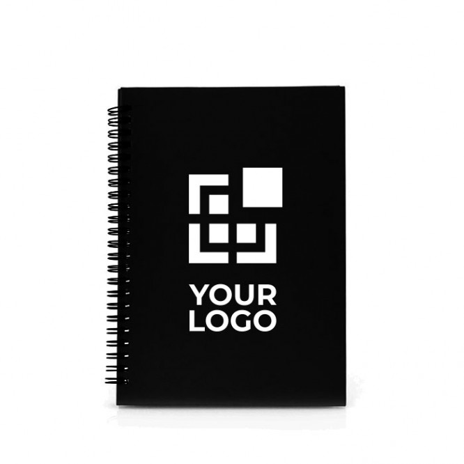 Libretas para regalo con logo color negro