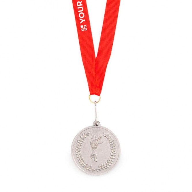 Medalla metálica con motivo olímpico vista principal