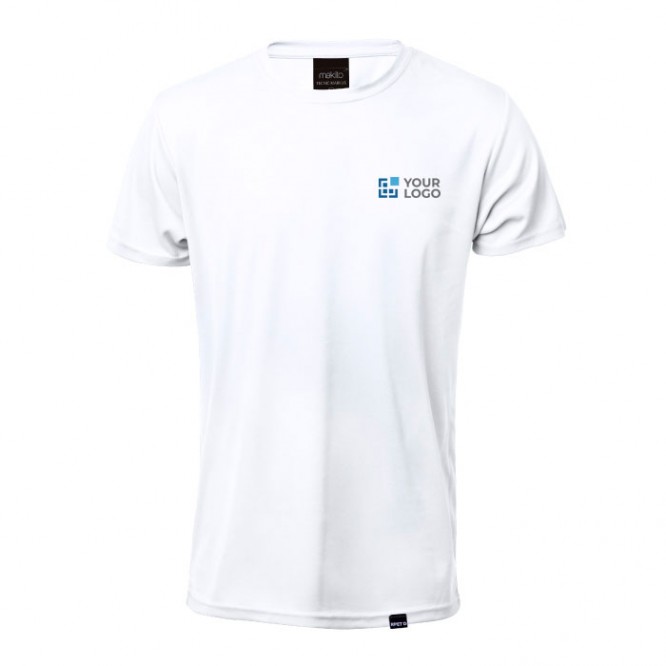 Camiseta técnica sublimada RPET color blanco