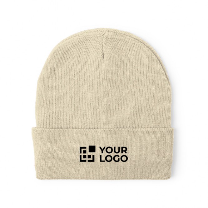 Gorro elástico de punto con dobladillo para personalizar