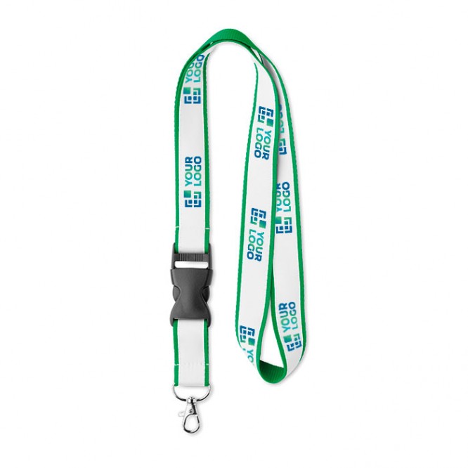 Lanyards personalizados poliéster hebilla