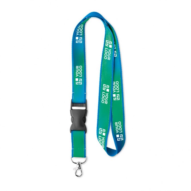 Lanyards publicidad con hebilla sublimados