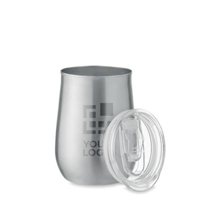 Vaso de acero inoxidable reciclado con tapa deslizante 500ml vista principal