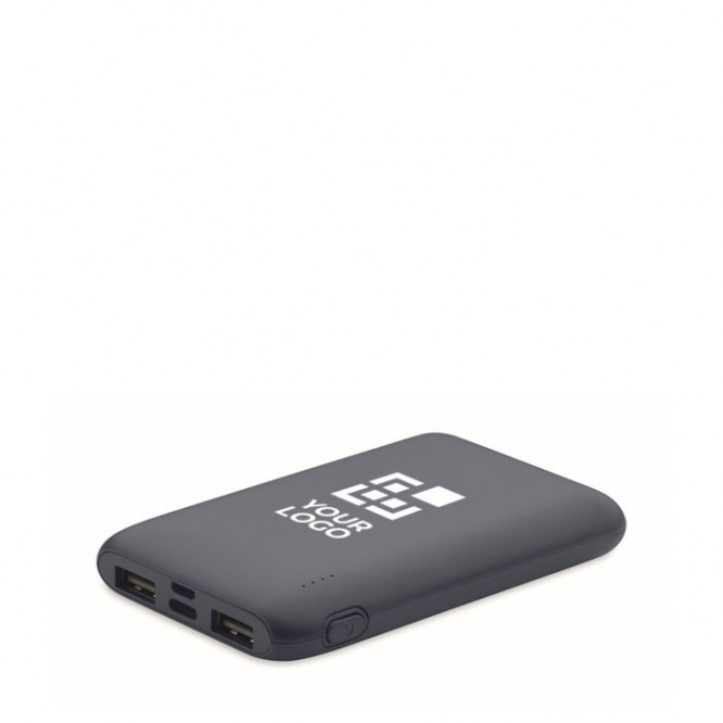 Powerbank rectangular hecho de ABS reciclado 5.000 mAh