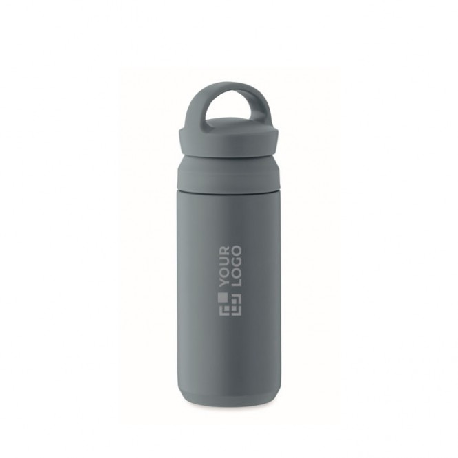 Botella termo pequeña de acero inoxidable anti fugas con asa 320ml
