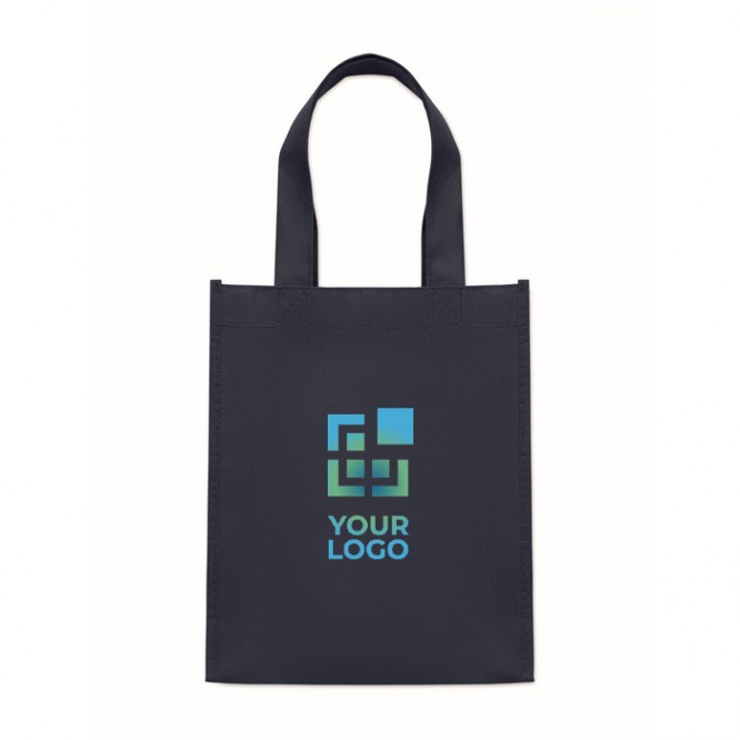 Bolsa pequeña de RPET de varios colores con fuelle inferior 80 g/m2