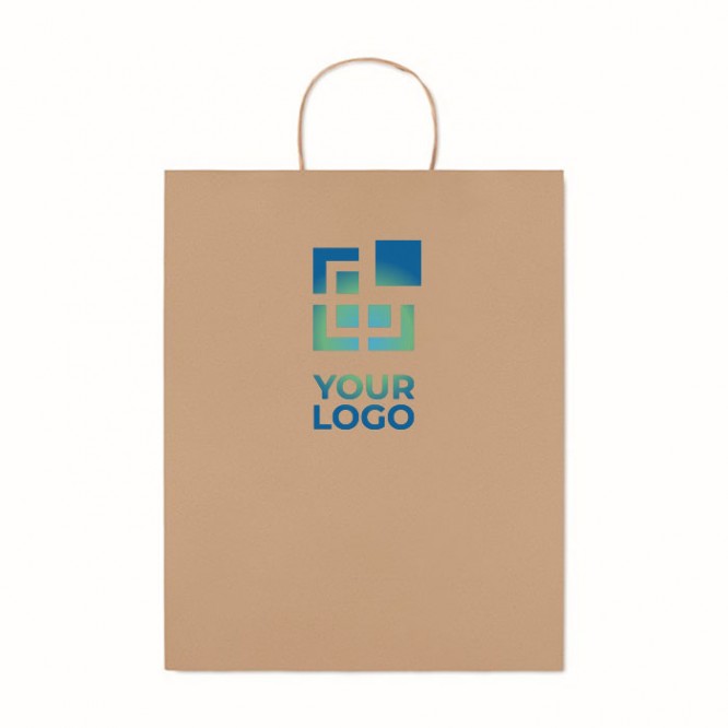 Bolsas de papel personalizadas grandes color negro