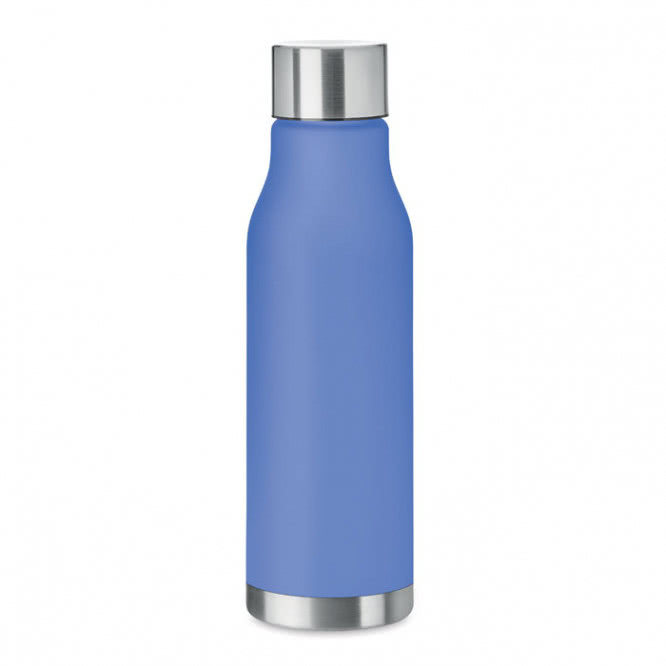 Botella de plástico personalizable azul