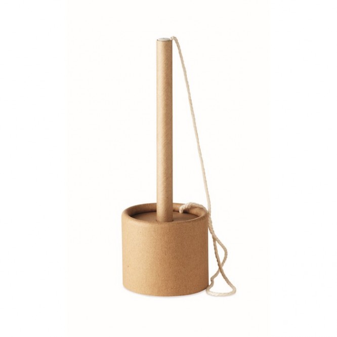 Soporte con bolígrafo personalizado de color beige
