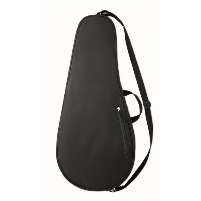 Funda para raqueta de tenis en RPET de color negro