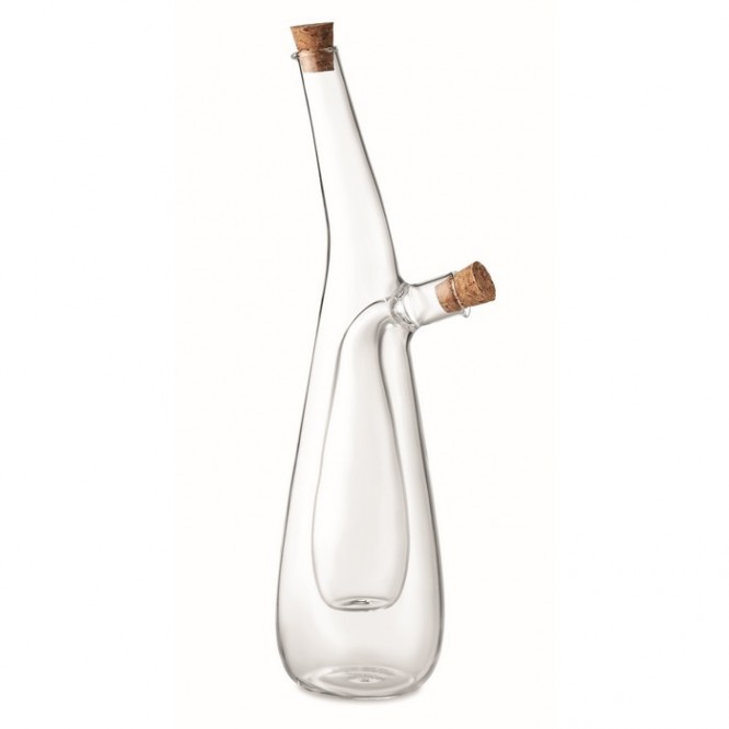 Aceitera y vinagrera de cristal