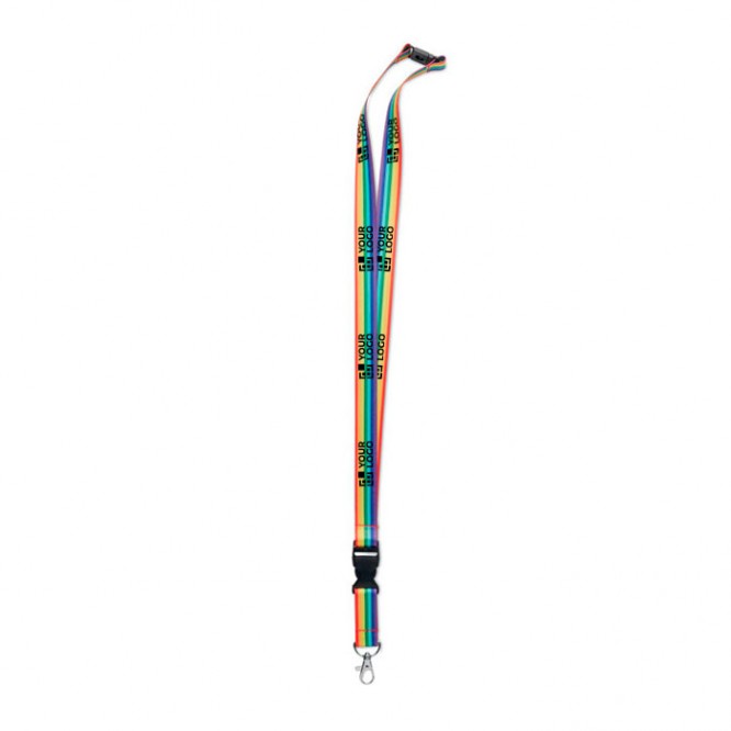 Lanyard impreso arco iris