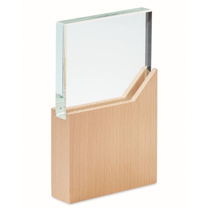 Placa o trofeo de cristal