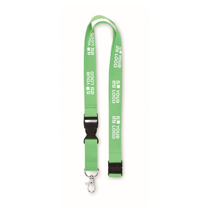 Lanyard de algodón con hebilla (20 mm)