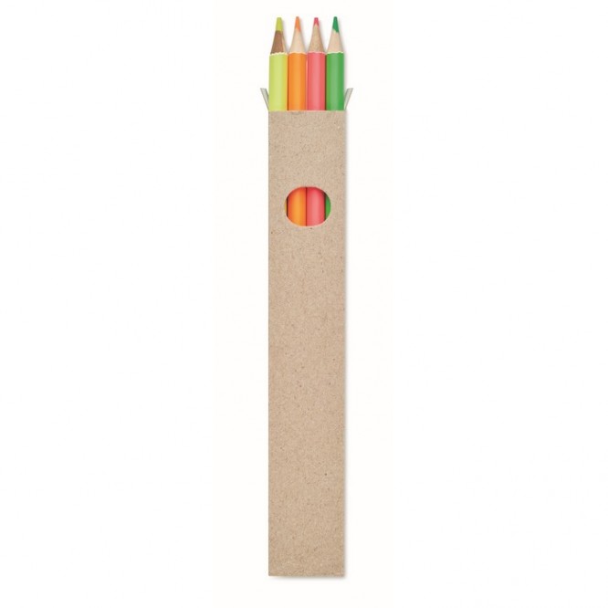 Lápices de colores para subrayar en caja color multicolor