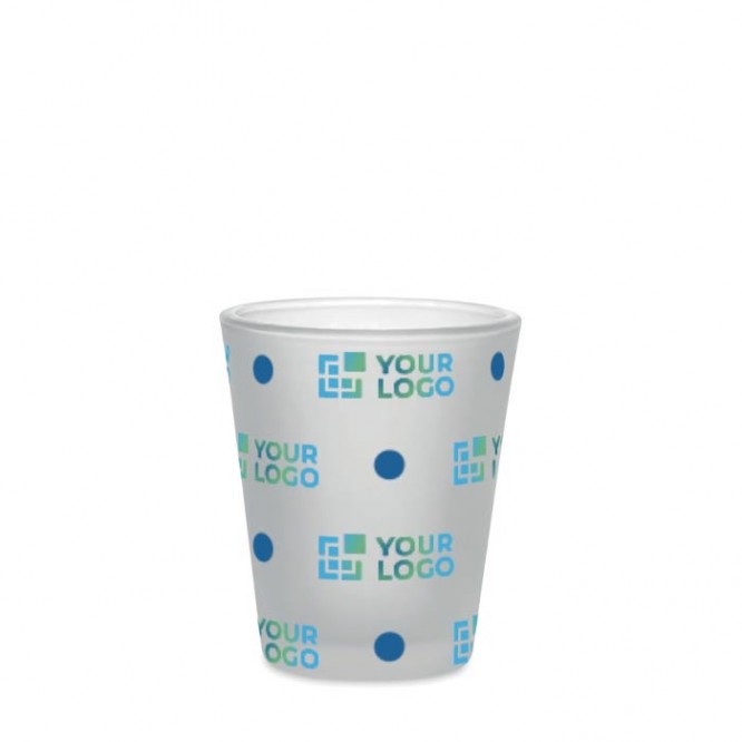 Vaso de chupito con revestimiento para impresión a todo color 44ml