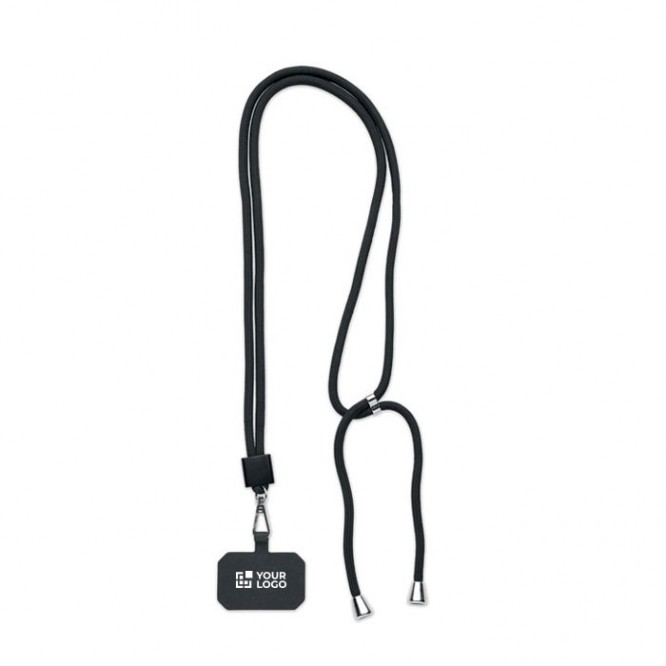 Lanyard tubular en RPET para sujetar y llevar el teléfono