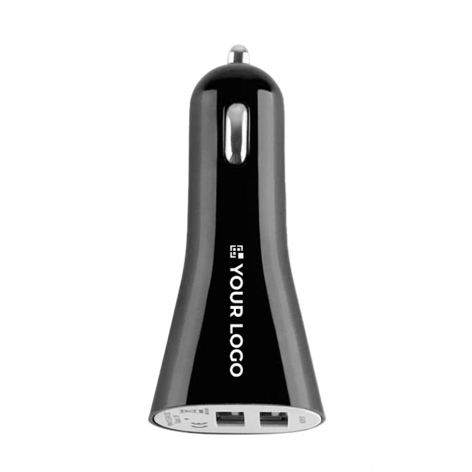 Cargador de USB para publicidad color Negro