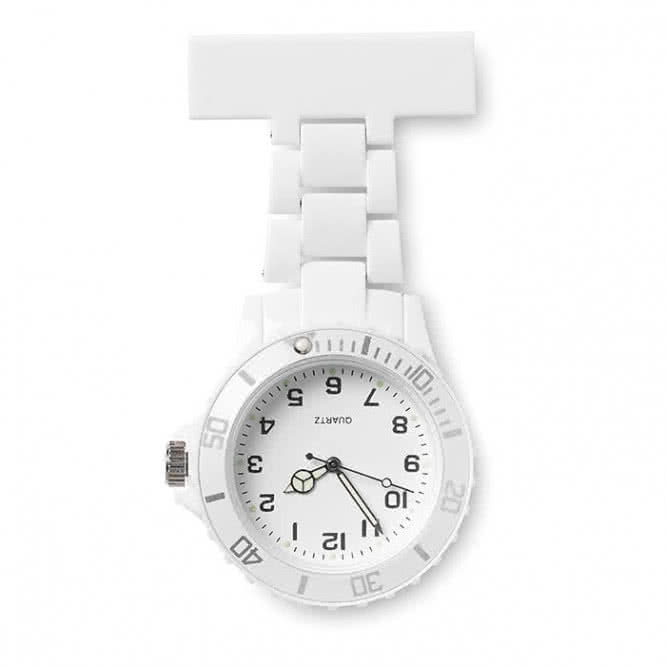 Elegante reloj para la solapa color Blanco