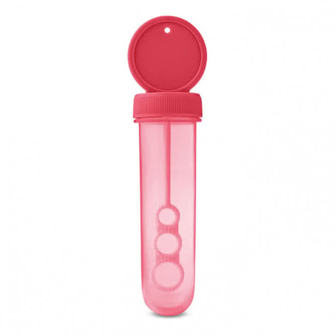 Soplador de burbujas para personalizar color Rojo