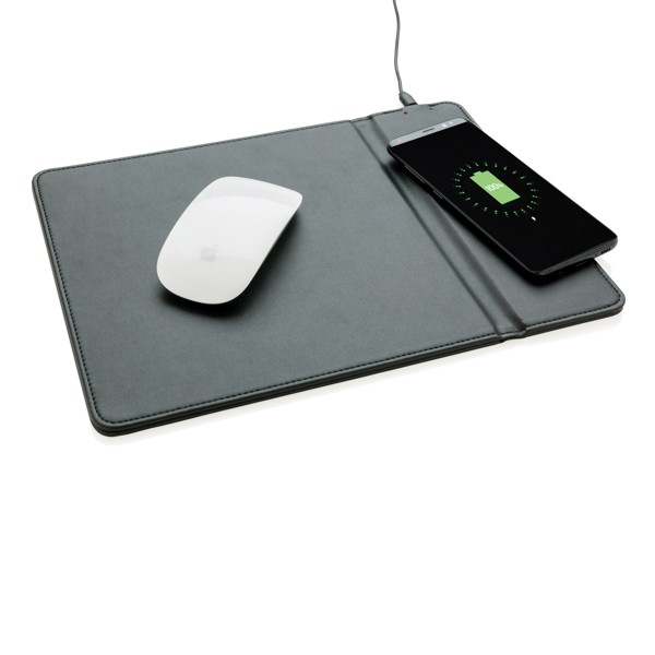 Mousepads personalizados con cargador color negro