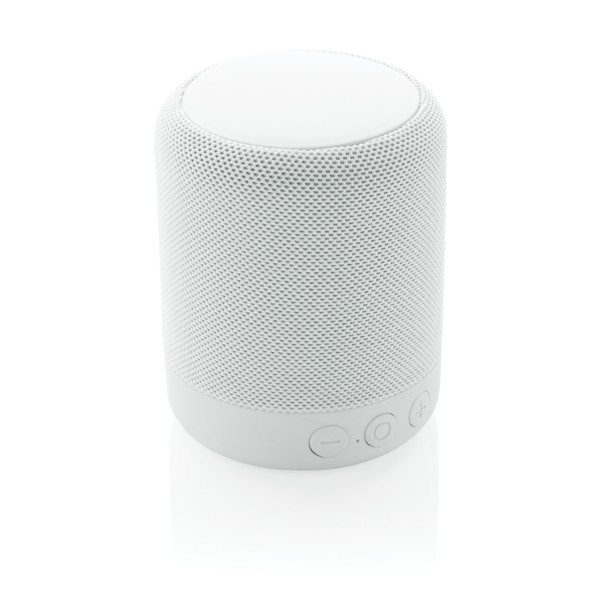 Altavoz inalámbrico con micrófono color blanco