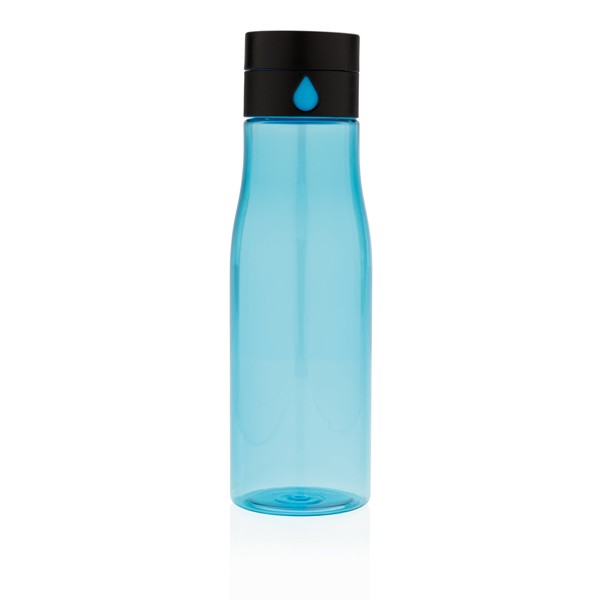 Bidón de tritán con medición de hidratación color azul claro
