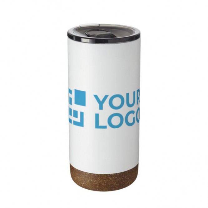 Elegante vaso térmico para publicidad color negro