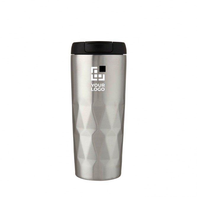 Colorido vaso isotérmico geométrico vista principal