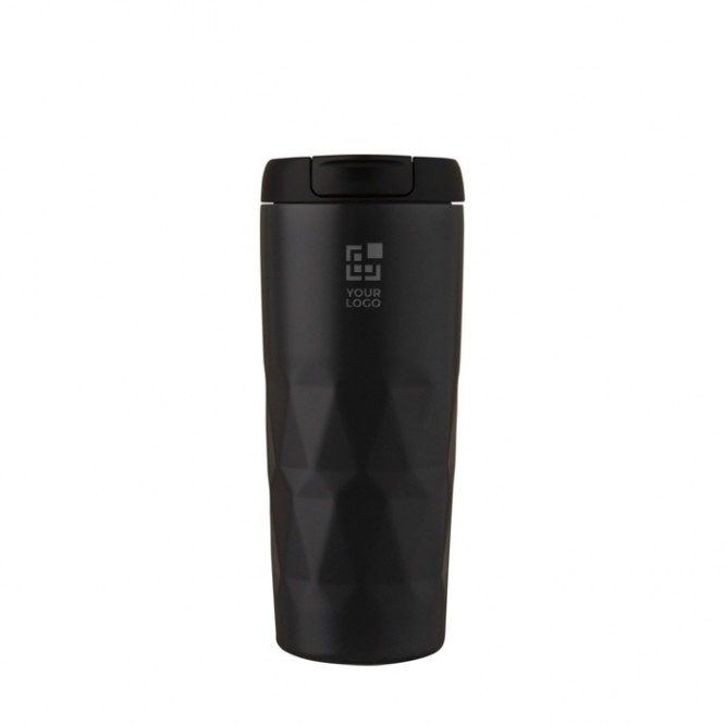 Colorido vaso isotérmico geométrico vista principal