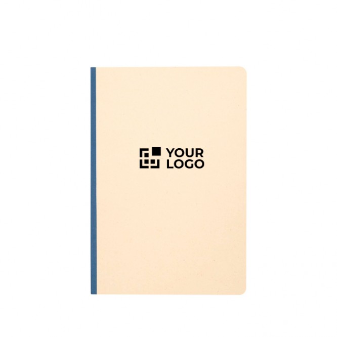 Cuaderno de tapa blanda de caña de azúcar y RPET A5 hojas a rayas