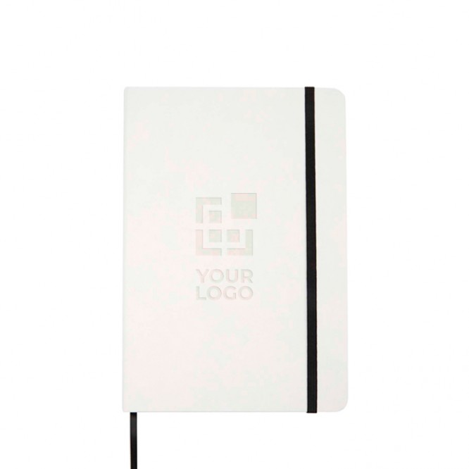 Libreta de tapa dura y papel de piedra A5 hojas a rayas