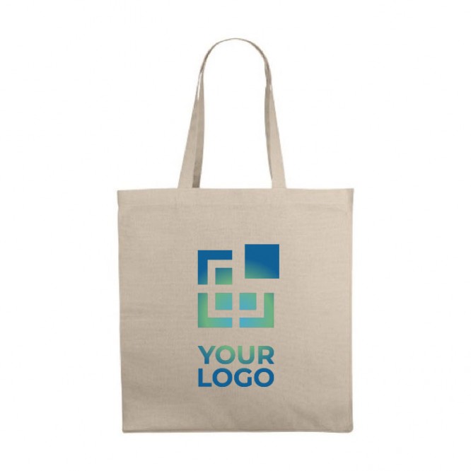 Bolsa de algodón de asas largas 220 g/m2 vista principal
