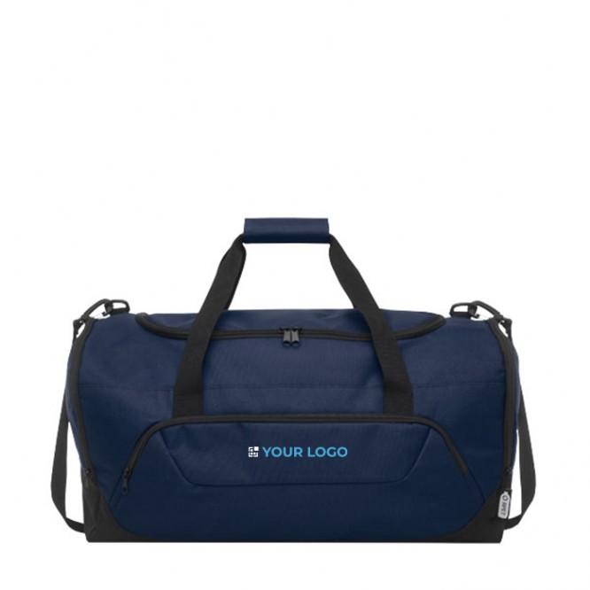 Bolsa de viaje de plástico reciclado color azul real